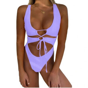 AMAZON Light Purple One Piece Swimsuit